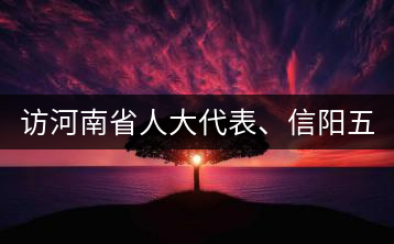 訪河南省人大代表、信陽五岳集團董事長胡鎮(zhèn)——茶鄉(xiāng)亦飄茶油香