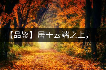 【品鑒】居于云端之上，把歲月“熟”透