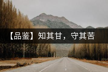 【品鑒】知其甘，守其苦，領(lǐng)略勐宋的早春