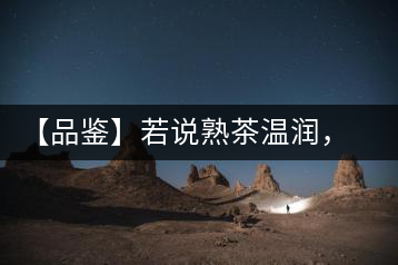 【品鑒】若說熟茶溫潤(rùn)，怎可少了那玖香？