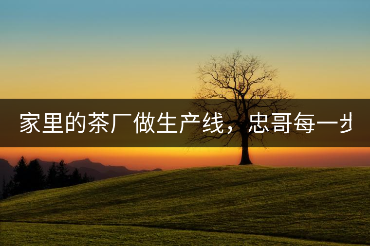 家里的茶廠做生產(chǎn)線，忠哥每一步都親自做，每個(gè)步驟...家里的茶廠做生產(chǎn)線，忠哥每一步都親自做，每個(gè)步驟都非常嚴(yán)謹(jǐn)！