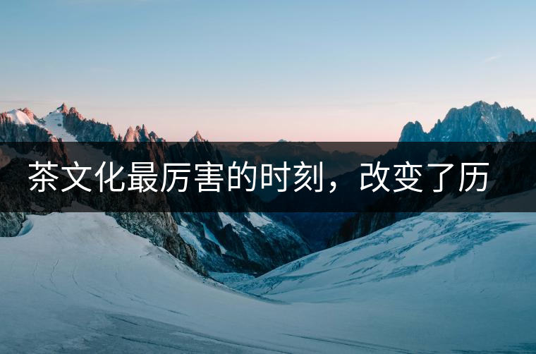 茶文化最厲害的時刻，改變了歷史的四個茶葉戰(zhàn)爭!茶文化最厲害的時刻，改變了歷史的四個茶葉戰(zhàn)爭！