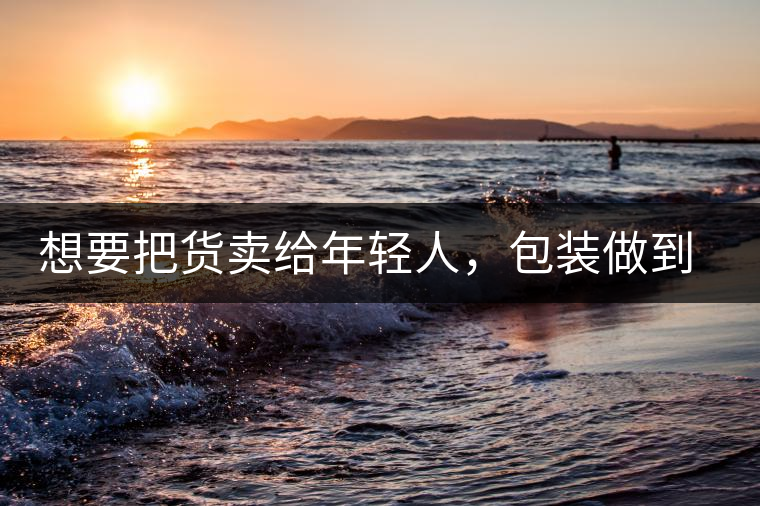 想要把貨賣給年輕人，包裝做到兩點，連茶葉都暢銷!想要把貨賣給年輕人，包裝做到兩點，連茶葉都暢銷！