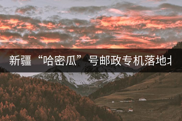 新疆“哈密瓜”號(hào)郵政專機(jī)落地北京，243種哈密瓜你見過嗎？