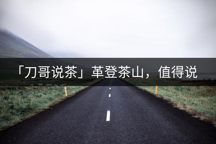 「刀哥說茶」革登茶山，值得說道的那些事