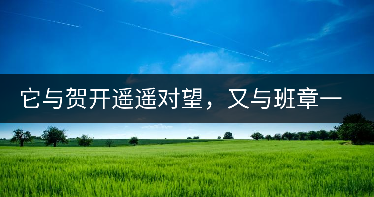 它與賀開(kāi)遙遙對(duì)望，又與班章一衣帶水，它是班盆古樹春尖它與賀開(kāi)遙遙對(duì)望，又與班章一衣帶水，它是班盆古樹春尖