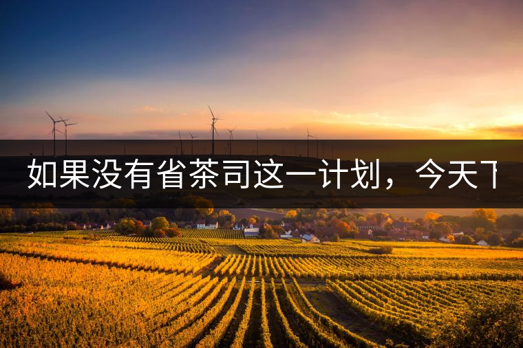 如果沒有省茶司這一計劃，今天下關茶廠的地位，或許...如果沒有省茶司這一計劃，今天下關茶廠的地位，或許高于勐海茶廠