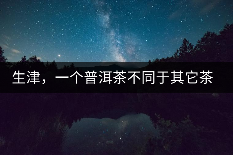 生津，一個普洱茶不同于其它茶類的品鑒指標(biāo)