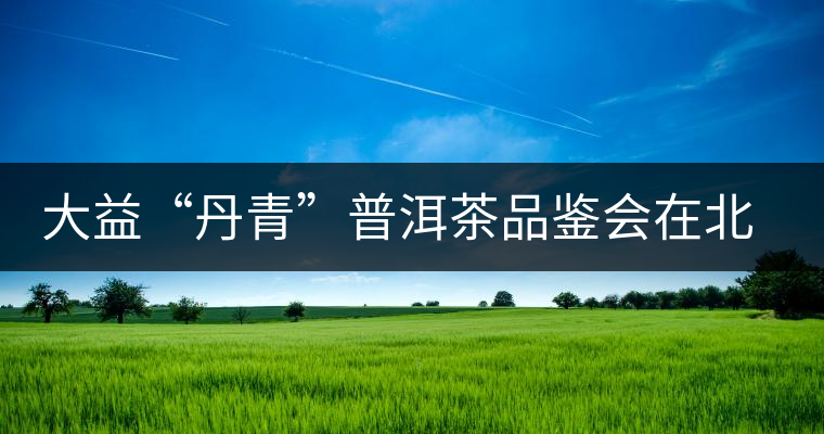 大益“丹青”普洱茶品鑒會在北京舉行 大益“丹青”普洱茶品鑒會在北京舉行
