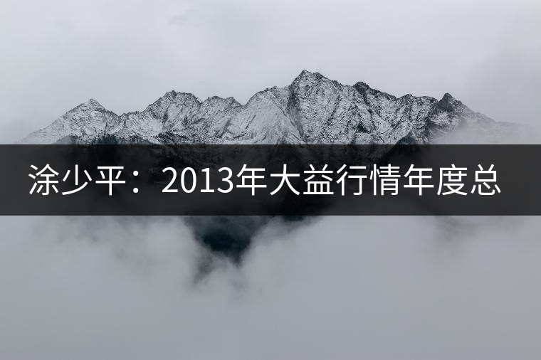 涂少平：2013年大益行情年度總結