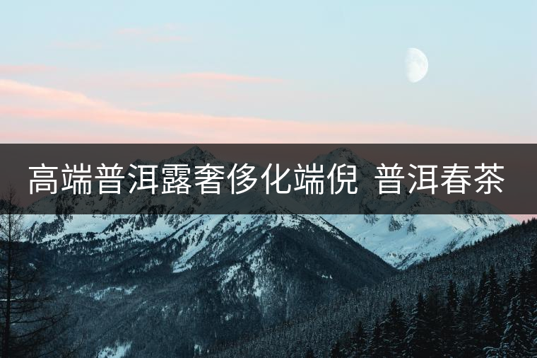 高端普洱露奢侈化端倪  普洱春茶“瘋狂” 再現