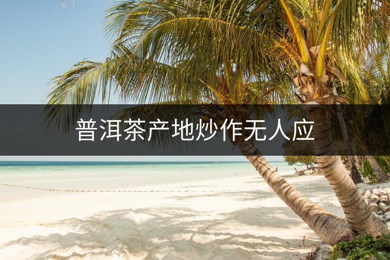 普洱茶產(chǎn)地炒作無人應