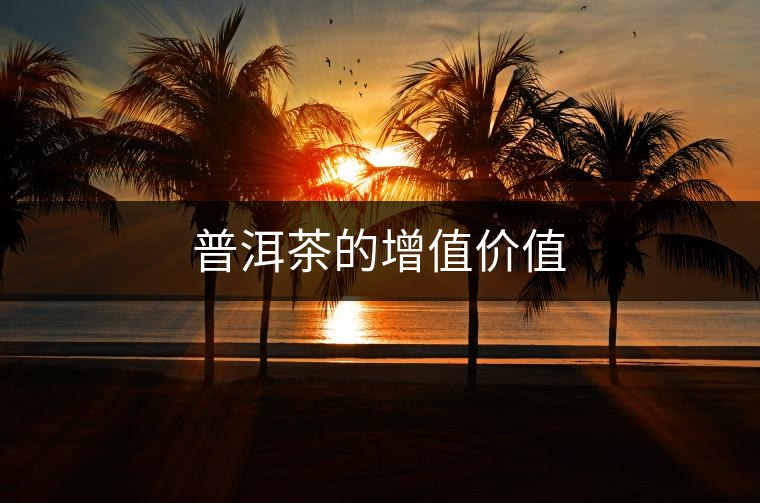 普洱茶的增值價(jià)值 普洱茶的增值價(jià)值