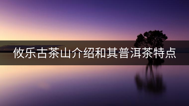 攸樂古茶山介紹和其普洱茶特點(diǎn)