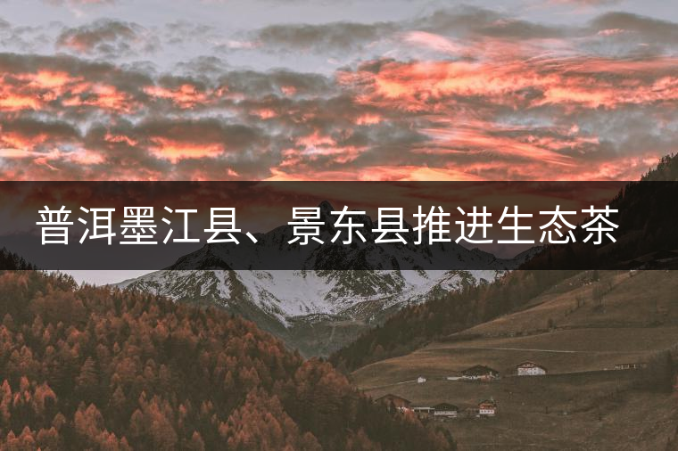 普洱墨江縣、景東縣推進(jìn)生態(tài)茶園建設(shè)