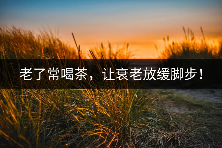 老了常喝茶，讓衰老放緩腳步！