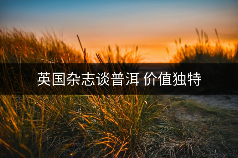 英國雜志談普洱 價值獨(dú)特