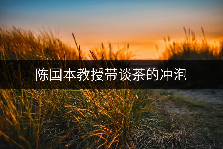 陳國本教授帶談茶的沖泡 陳國本教授帶談茶的沖泡