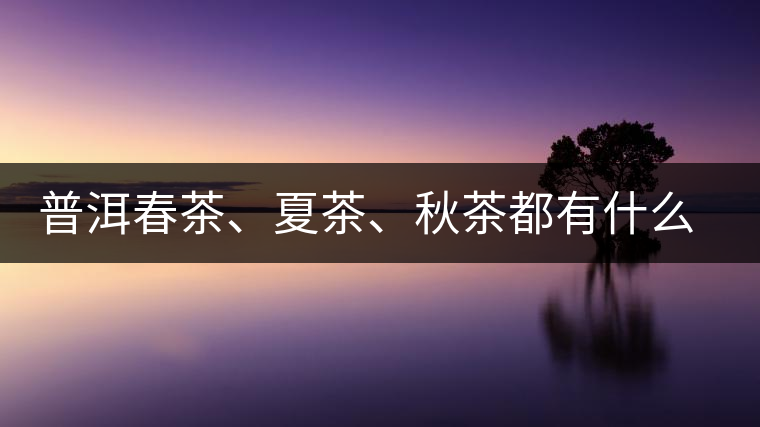 普洱春茶、夏茶、秋茶都有什么特點(diǎn)？