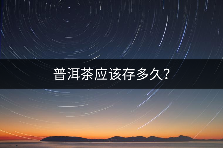 普洱茶應該存多久？