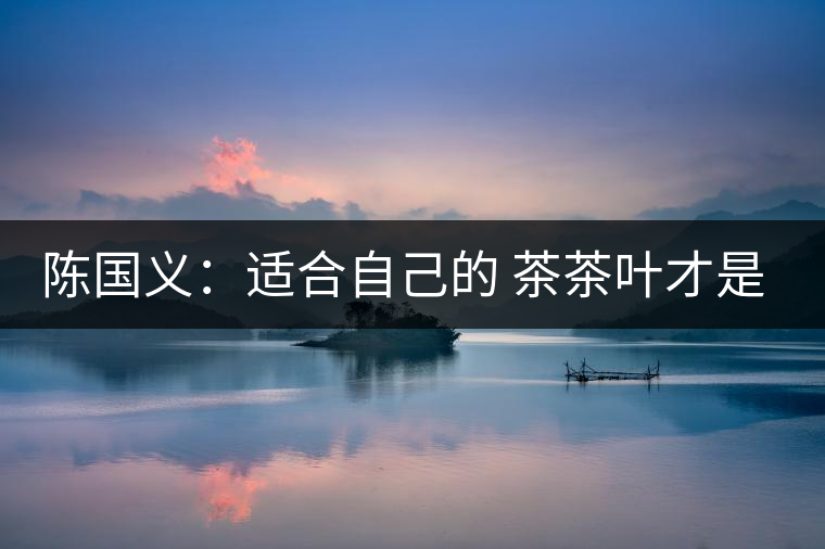 陳國義：適合自己的 茶茶葉才是最好的