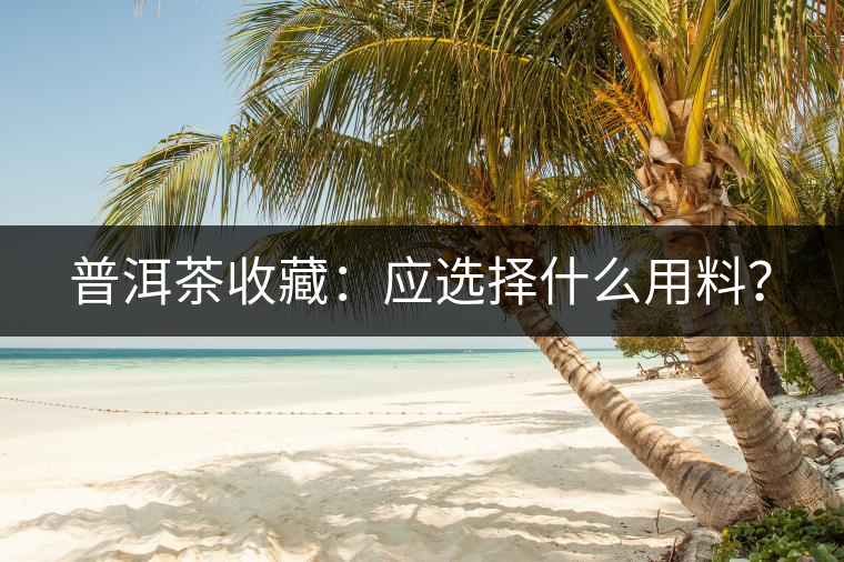 普洱茶收藏：應(yīng)選擇什么用料？