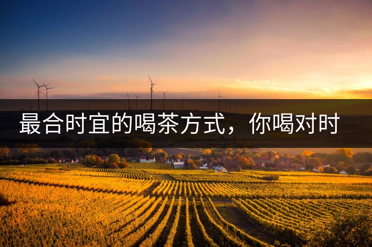 最合時(shí)宜的喝茶方式，你喝對(duì)時(shí)間了嗎？