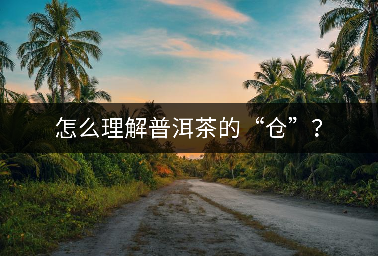 怎么理解普洱茶的“倉(cāng)”？