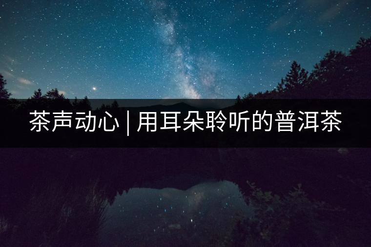 茶聲動(dòng)心 | 用耳朵聆聽的普洱茶