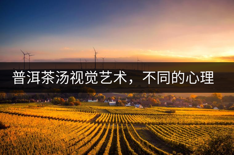 普洱茶湯視覺藝術(shù)，不同的心理享受