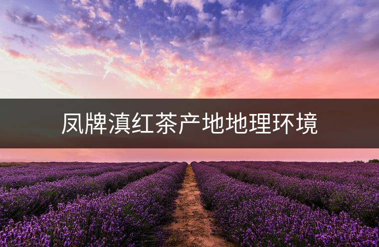 鳳牌滇紅茶產(chǎn)地地理環(huán)境