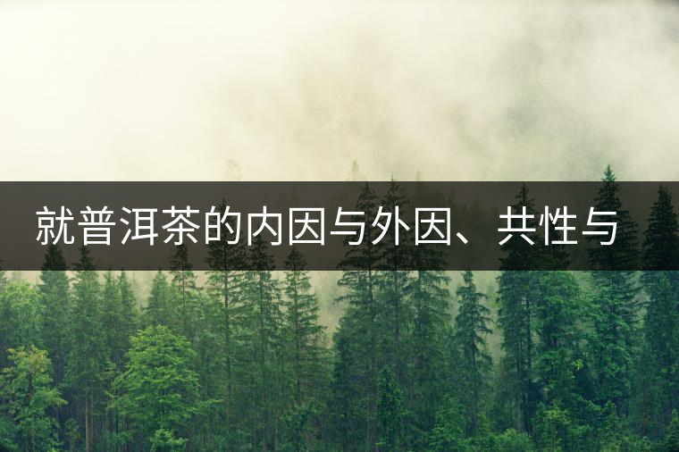 就普洱茶的內(nèi)因與外因、共性與個性復(fù)茶友