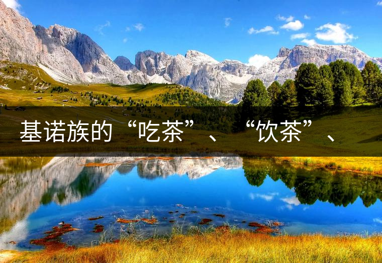 基諾族的“吃茶”、“飲茶”、“喝茶”與“敬茶”