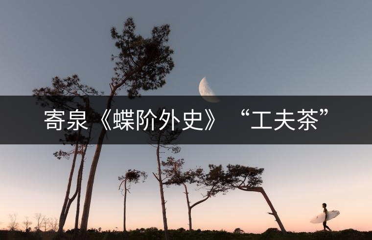 寄泉《蝶階外史》“工夫茶”