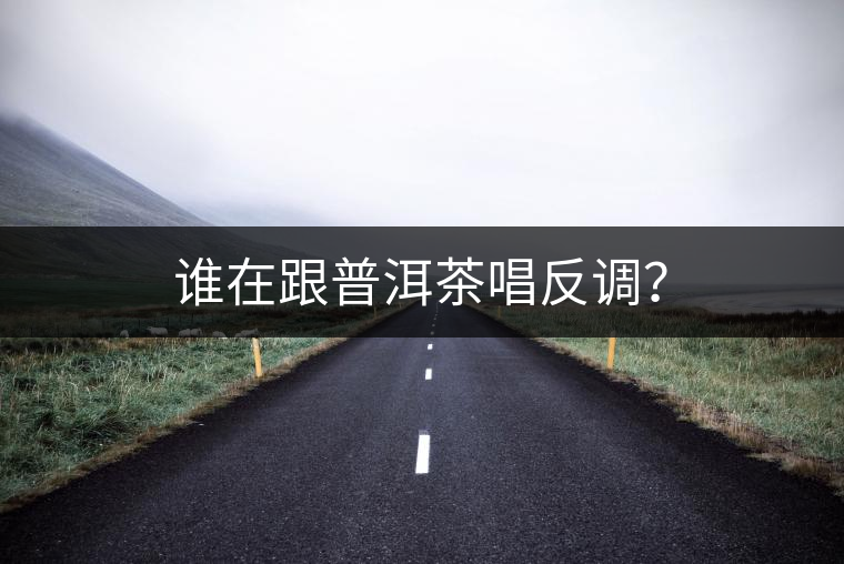 誰在跟普洱茶唱反調(diào)？