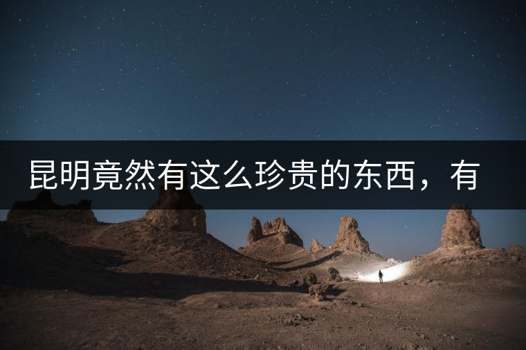 昆明竟然有這么珍貴的東西，有錢都不一定能買到