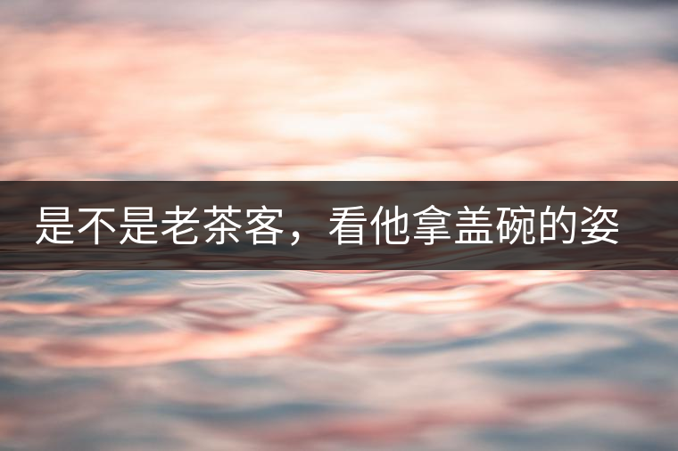是不是老茶客，看他拿蓋碗的姿勢(shì)就知道