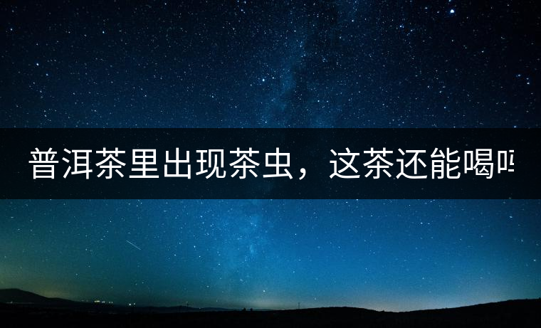 普洱茶里出現(xiàn)茶蟲，這茶還能喝嗎？