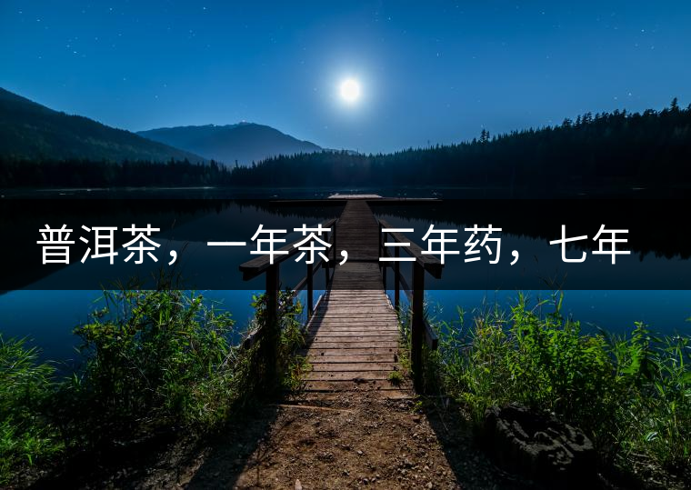 普洱茶，一年茶，三年藥，七年寶