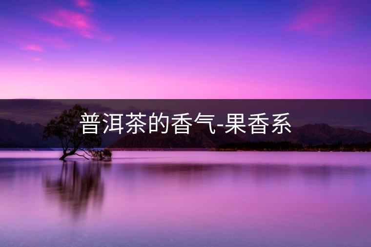 普洱茶的香氣-果香系
