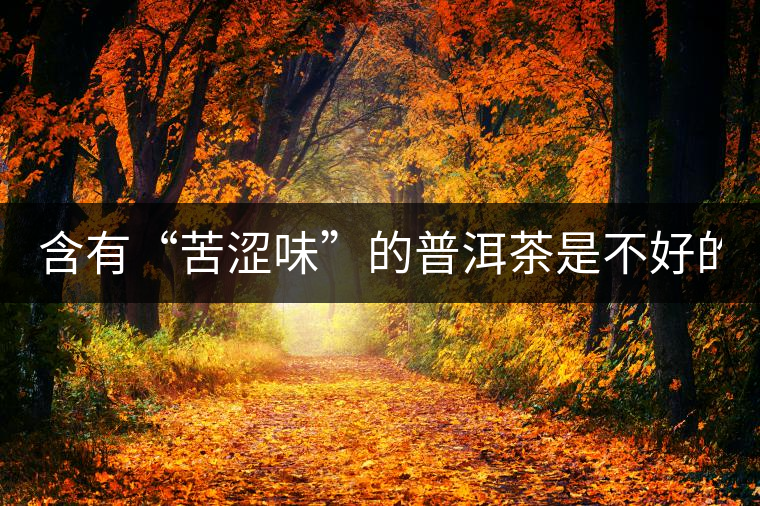 含有“苦澀味”的普洱茶是不好的嗎? 含有“苦澀味”的普洱茶是不好的嗎?