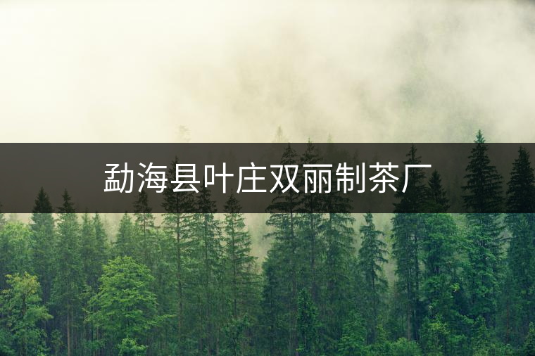 勐?？h葉莊雙麗制茶廠