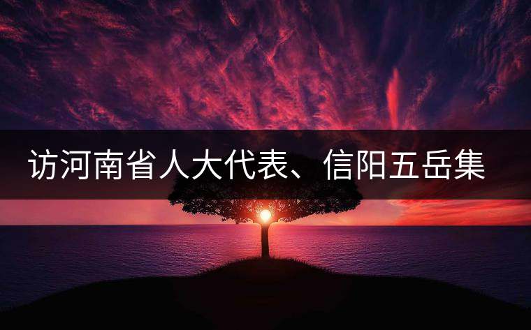 訪(fǎng)河南省人大代表、信陽(yáng)五岳集團(tuán)董事長(zhǎng)胡鎮(zhèn)——茶鄉(xiāng)亦飄茶油香 訪(fǎng)河南省人大代表、信陽(yáng)五岳集團(tuán)董事長(zhǎng)胡鎮(zhèn)——茶鄉(xiāng)亦飄茶油香