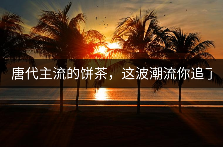 唐代主流的餅茶，這波潮流你追了嗎？