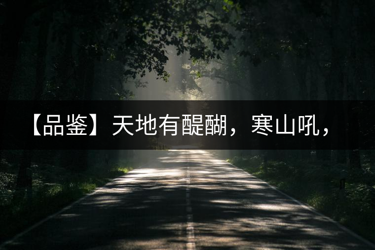 【品鑒】天地有醍醐，寒山吼，苦樂皆隨風