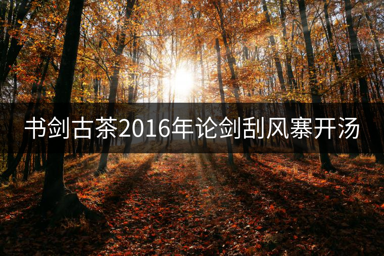 書(shū)劍古茶2016年論劍刮風(fēng)寨開(kāi)湯 書(shū)劍古茶2016年論劍刮風(fēng)寨開(kāi)湯