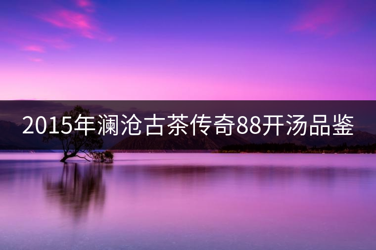 2015年瀾滄古茶傳奇88開(kāi)湯品鑒 2015年瀾滄古茶傳奇88開(kāi)湯品鑒