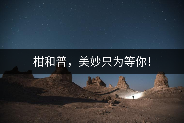 柑和普，美妙只為等你！