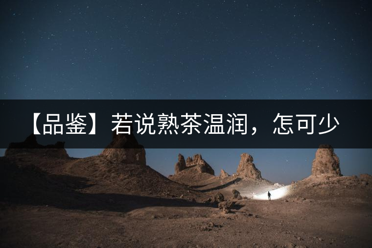 【品鑒】若說熟茶溫潤(rùn)，怎可少了那玖香？