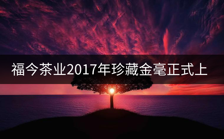 福今茶業(yè)2017年珍藏金毫正式上市 福今茶業(yè)2017年珍藏金毫正式上市